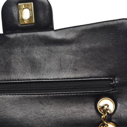 Chanel Lambskin Quilted Small Double Flap Black 10 of 14