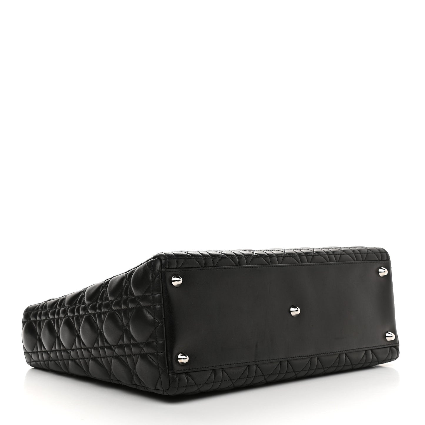 Lambskin Cannage Large Lady Dior Black