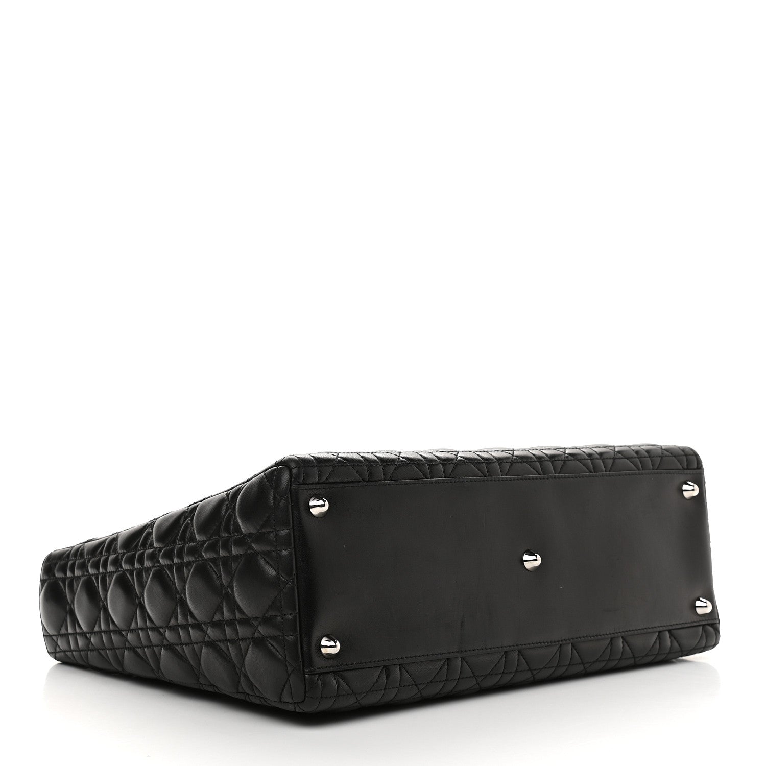 Christian Dior Lambskin Cannage Large Lady Dior Black 4 of 12
