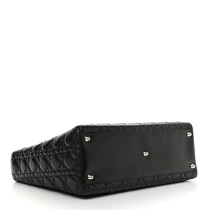 Christian Dior Lambskin Cannage Large Lady Dior Black 4 of 12