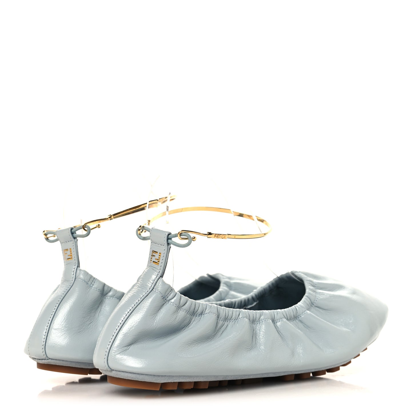 Vitello Filo Ballerina Flats 38 Blue