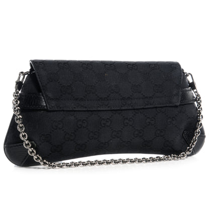 Gucci Monogram Horsebit Clutch Black 3 of 7