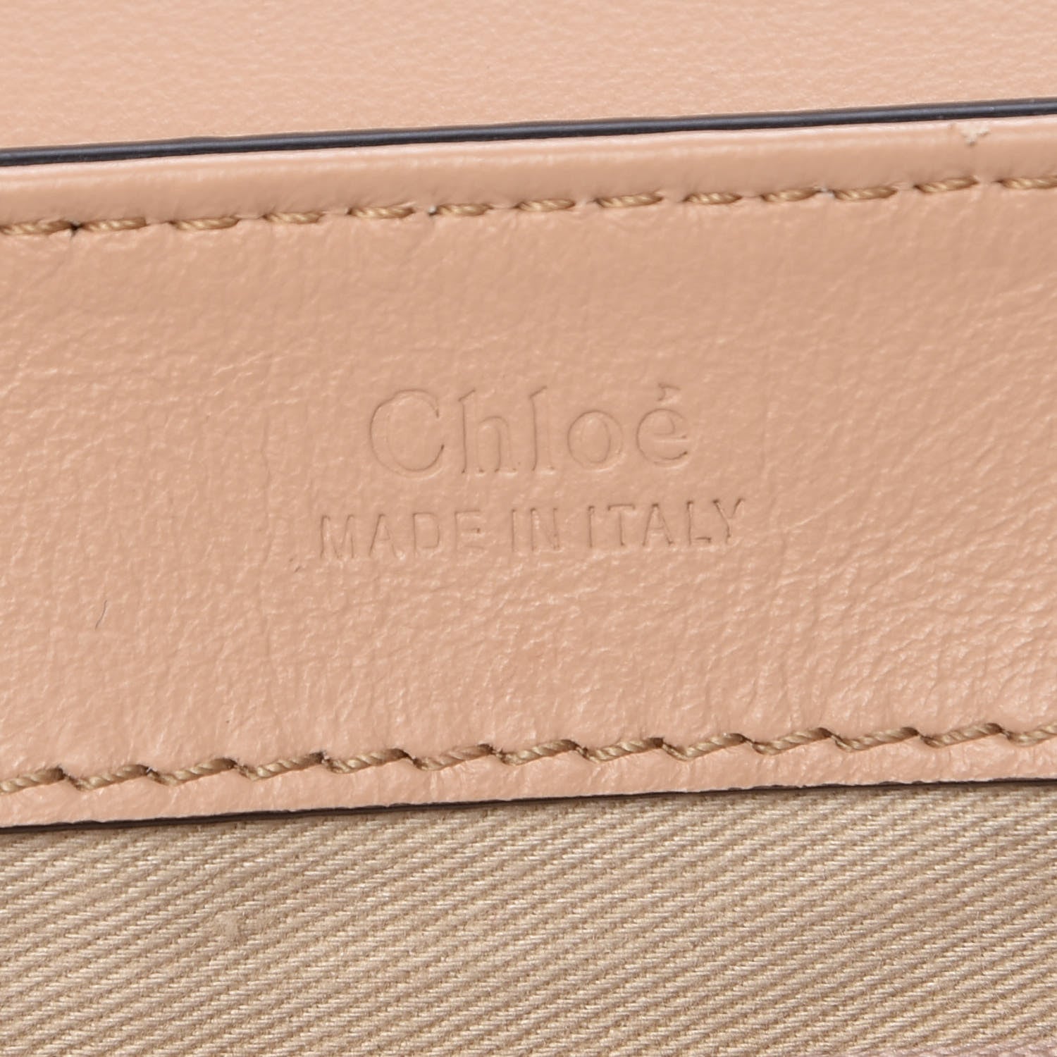 Chloe Calfskin Crocodile Embossed Small C Double Carry Nut 6 of 16
