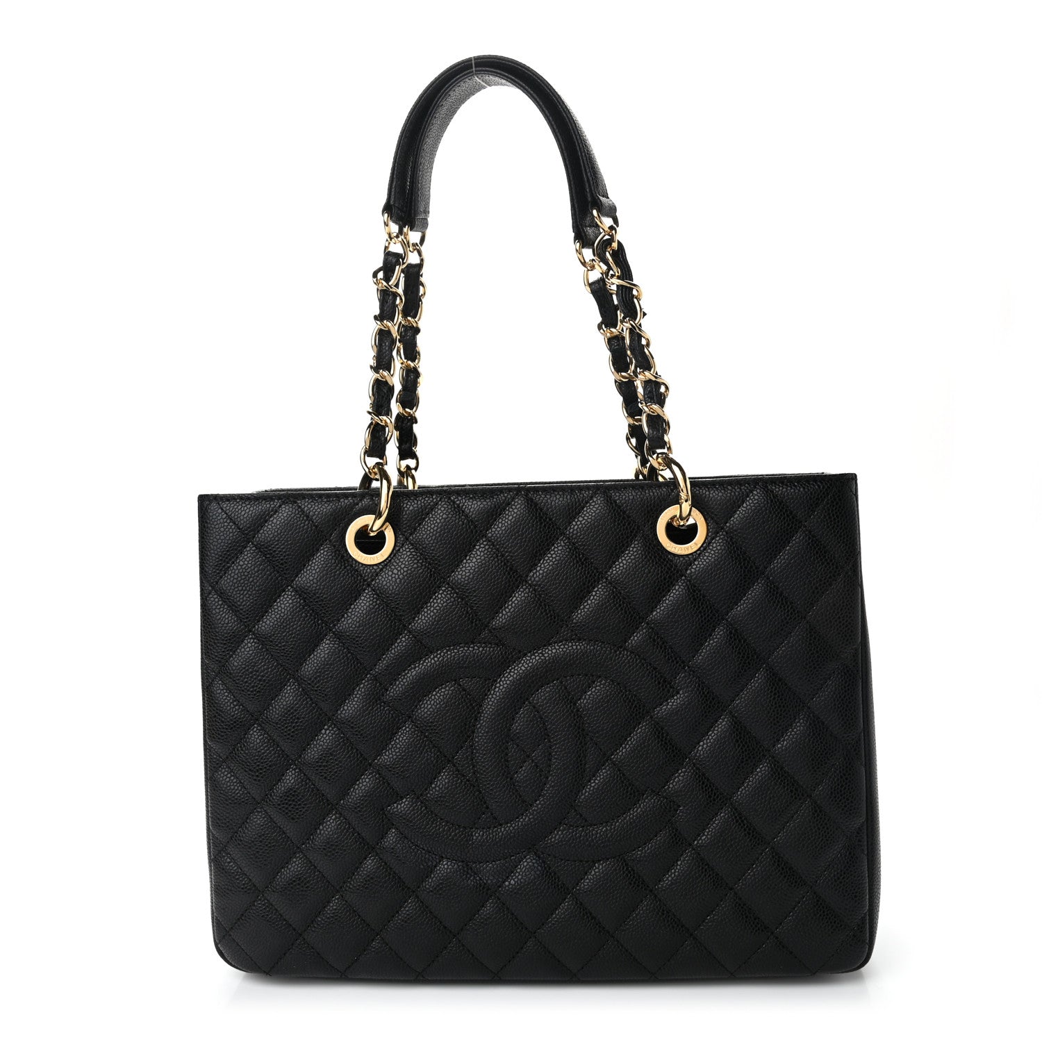 Chanel Caviar Quilted Grand Shopping Tote GST Black 1 of 11
