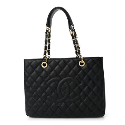 Chanel Caviar Quilted Grand Shopping Tote GST Black 1 of 11