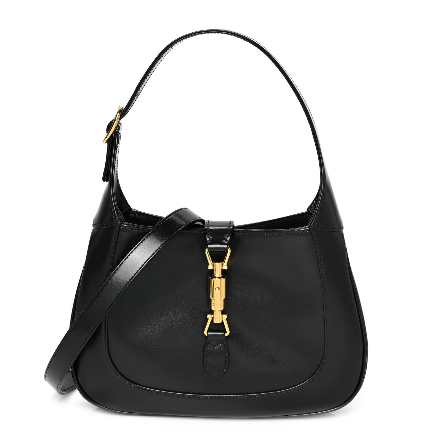 Gucci Boarded Dyana Lux Calfskin Small Jackie 1961 Hobo Black 1 of 10