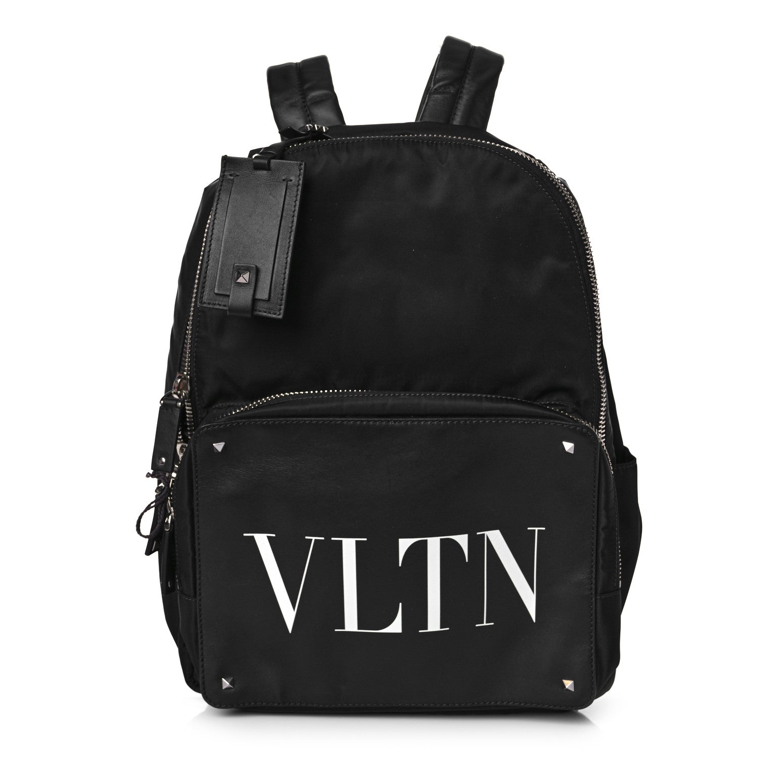 Valentino Garavani Nylon VLTN Rockstud Backpack Black 1 of 7