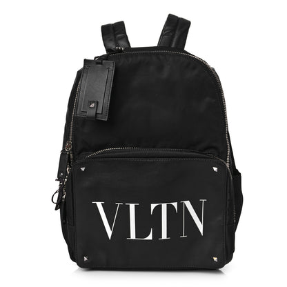 Valentino Garavani Nylon VLTN Rockstud Backpack Black 1 of 7
