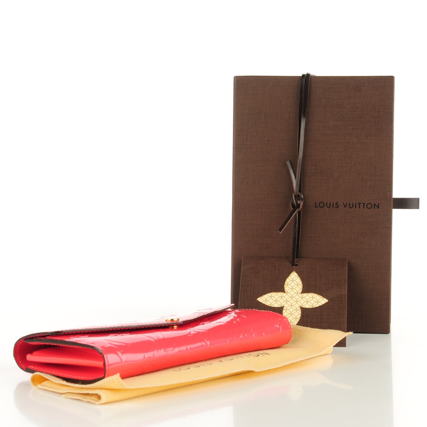 Vernis Sarah Wallet NM Rose Litchi