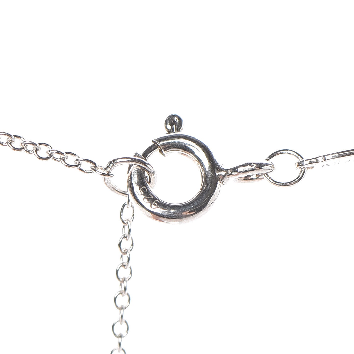Sterling Silver Large T Smile Pendant Necklace