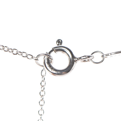 Tiffany Sterling Silver Large T Smile Pendant Necklace 5 of 8