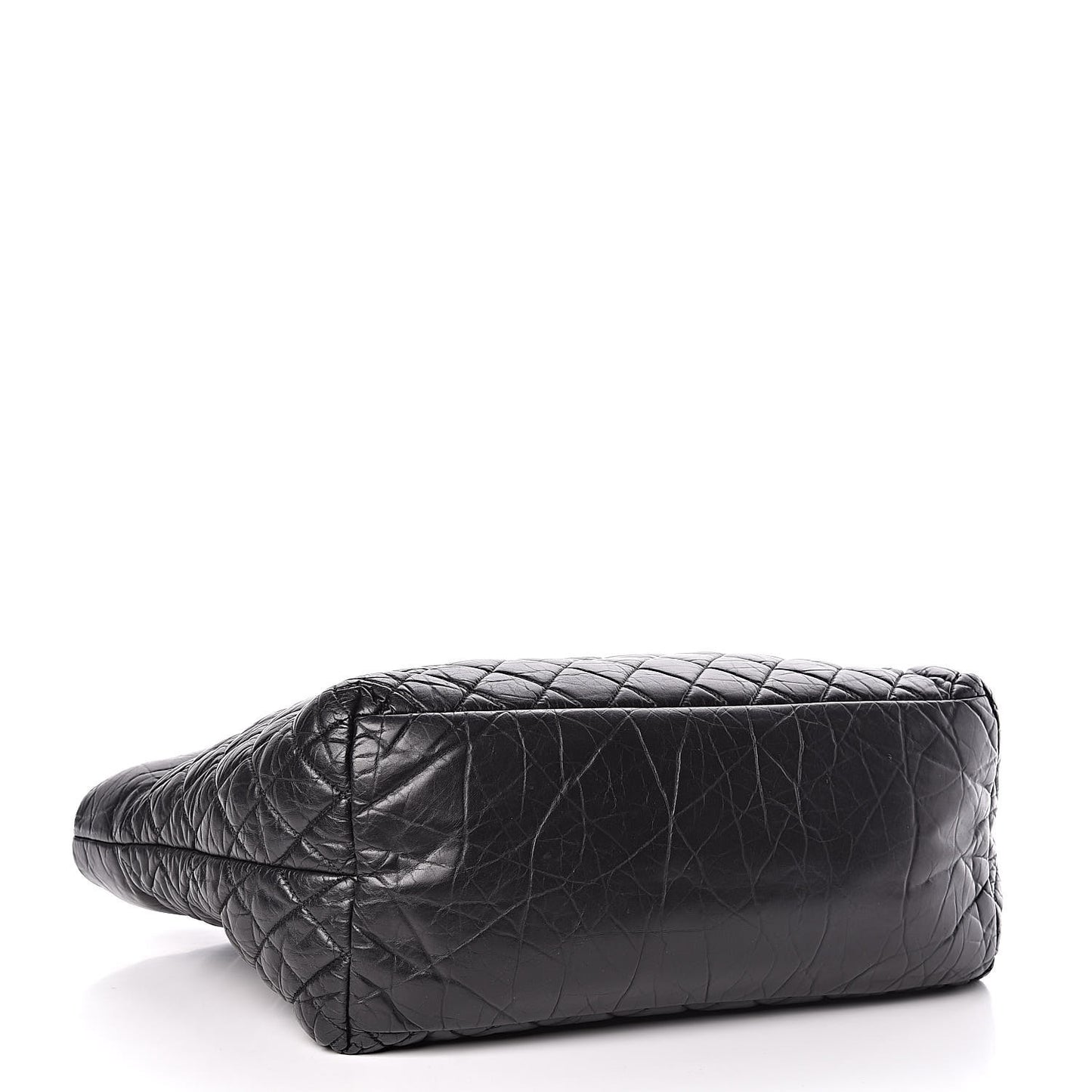 Lambskin Quilted Large Coco Cocoon Tote Black