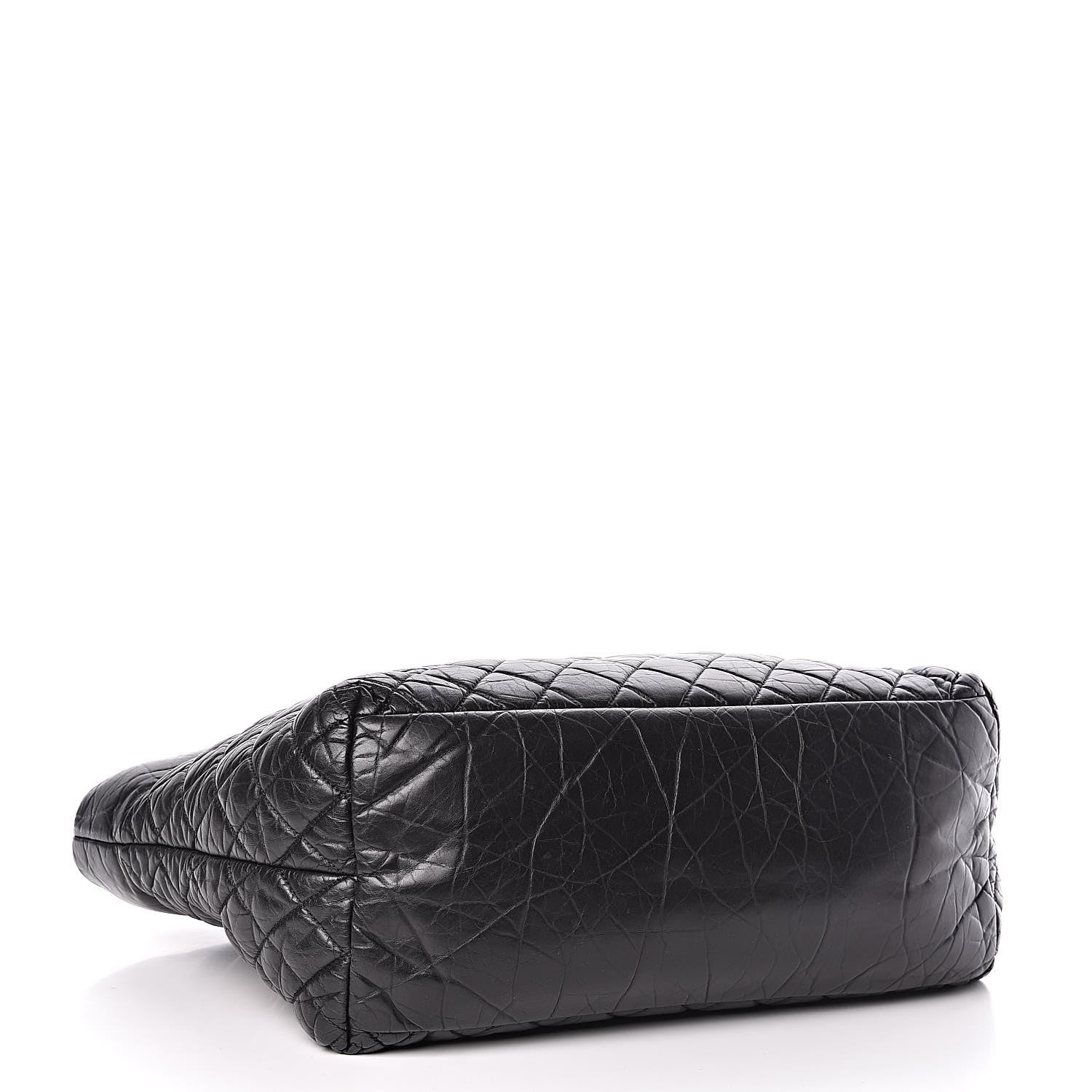 Chanel Lambskin Quilted Large Coco Cocoon Tote Black 4 of 10
