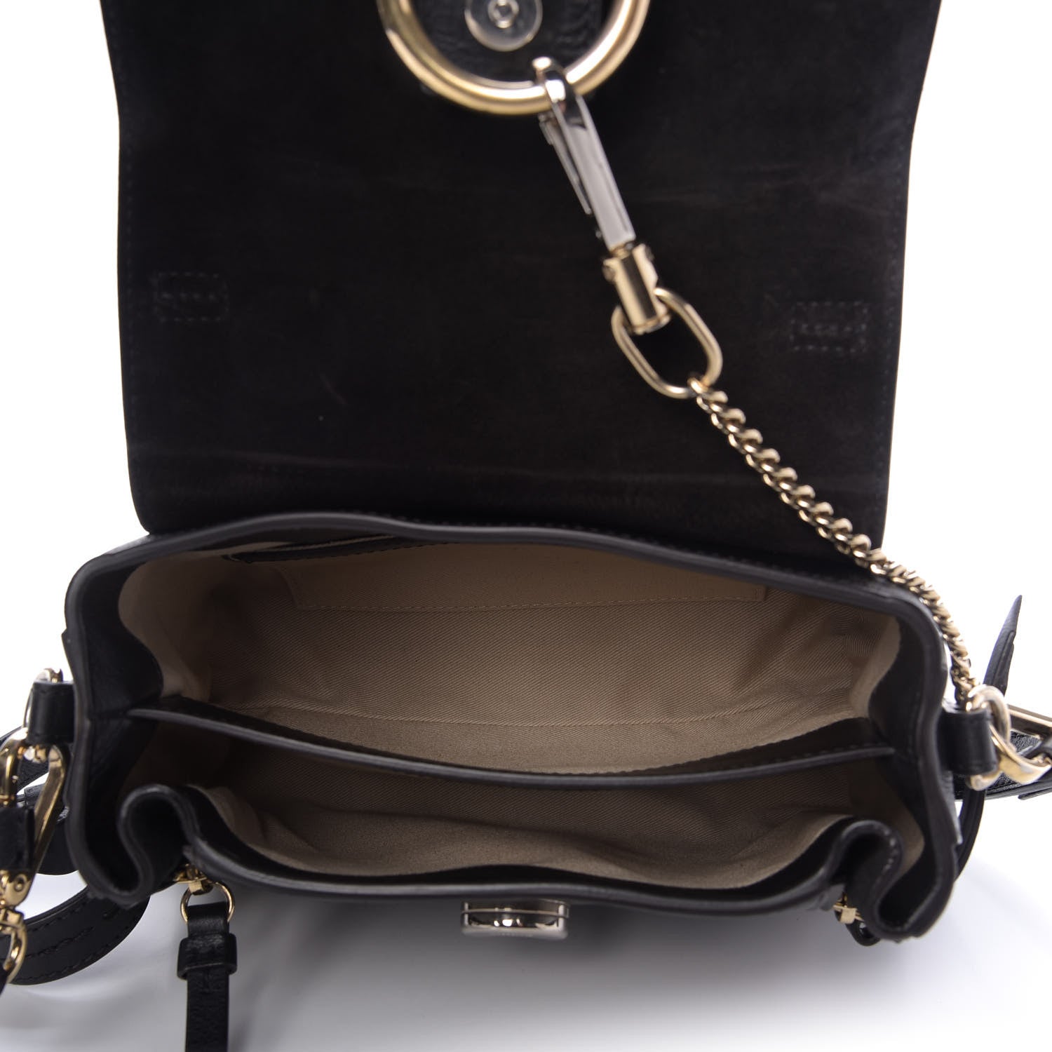 Chloe Calfskin Small Faye Day Shoulder Bag Black 5 of 9