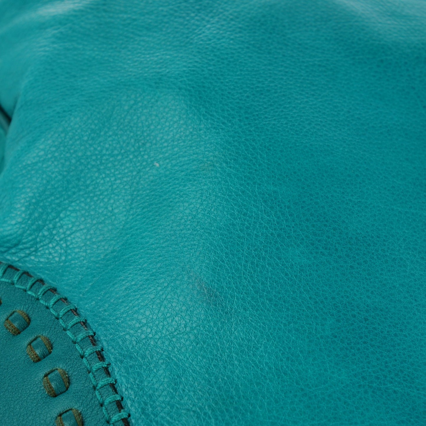 Calfskin Large New Jackie Shoulder Bag Teal