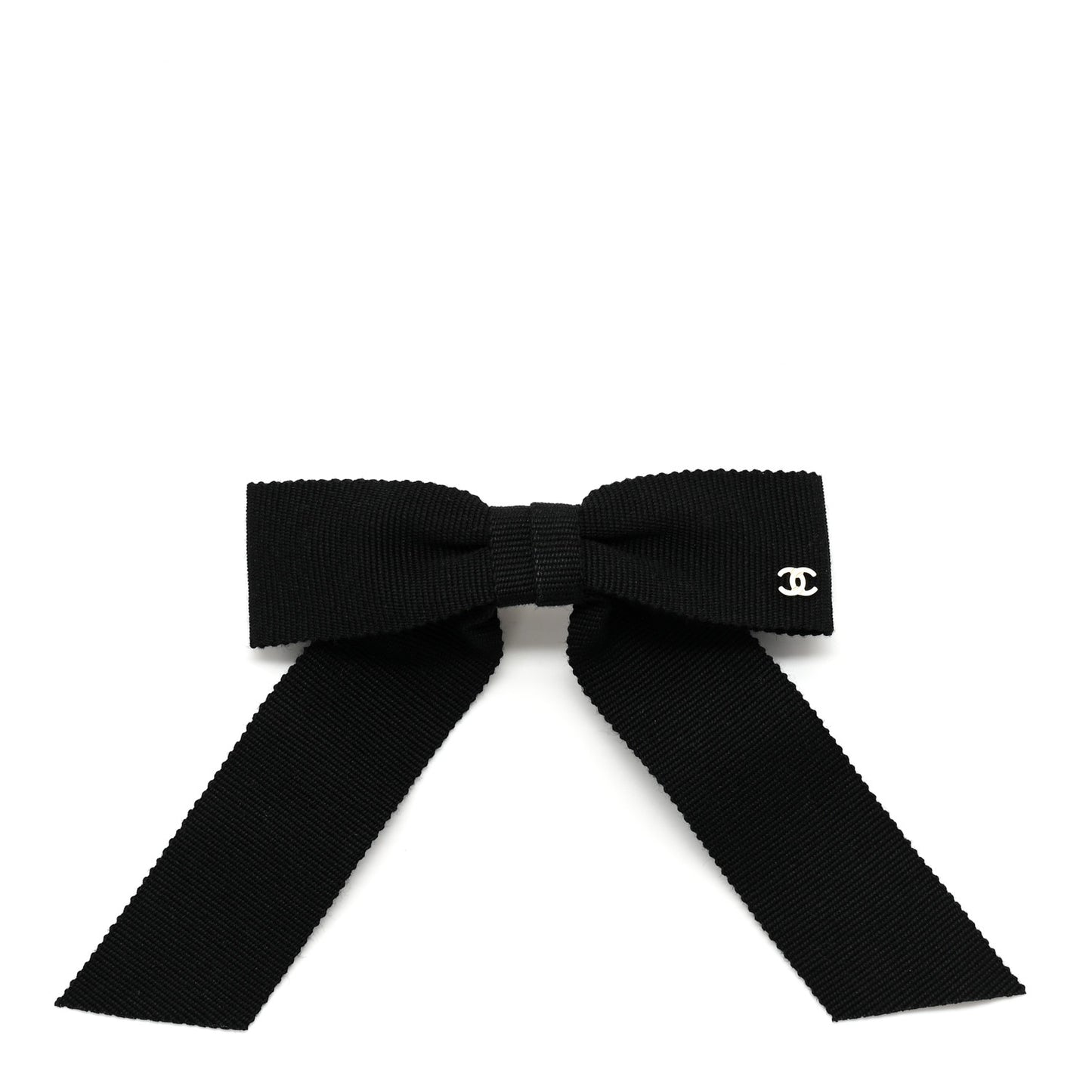 Grosgrain Bow CC Hair Clip Black