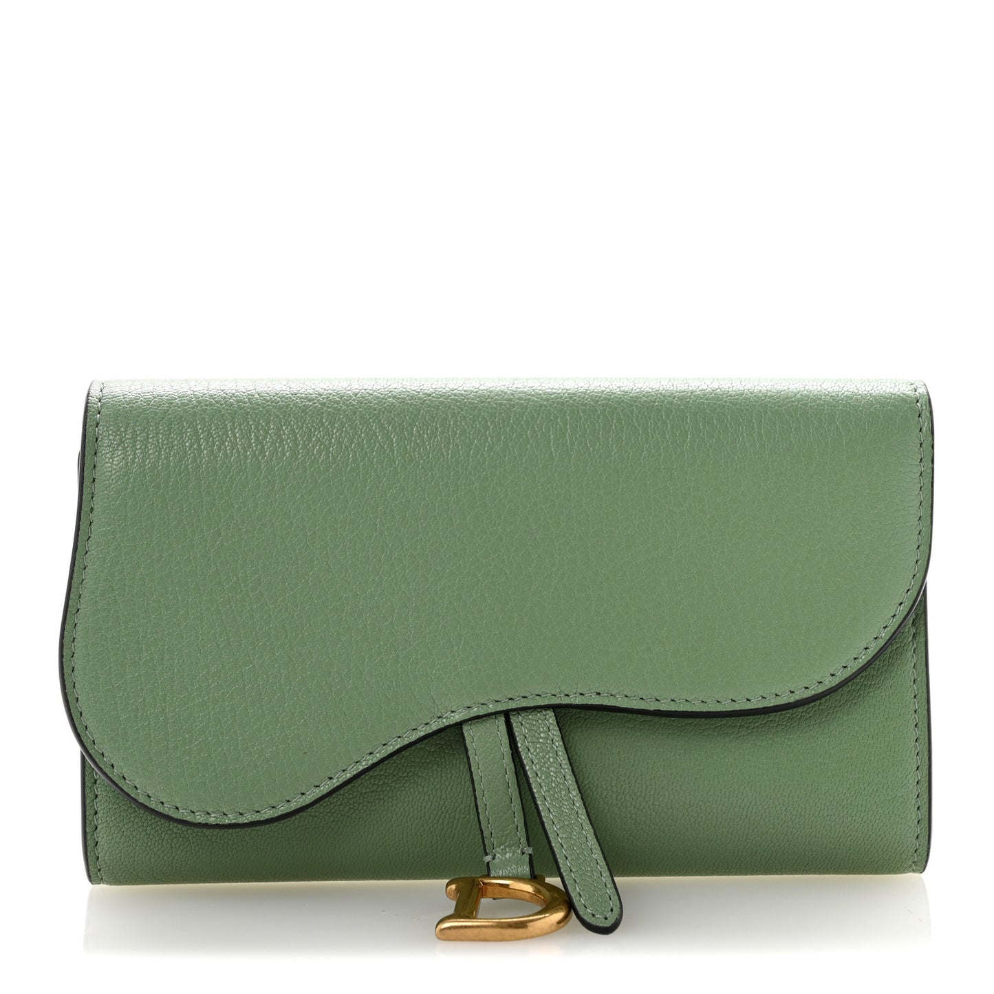 Goatskin Saddle Long Wallet Queen Mint