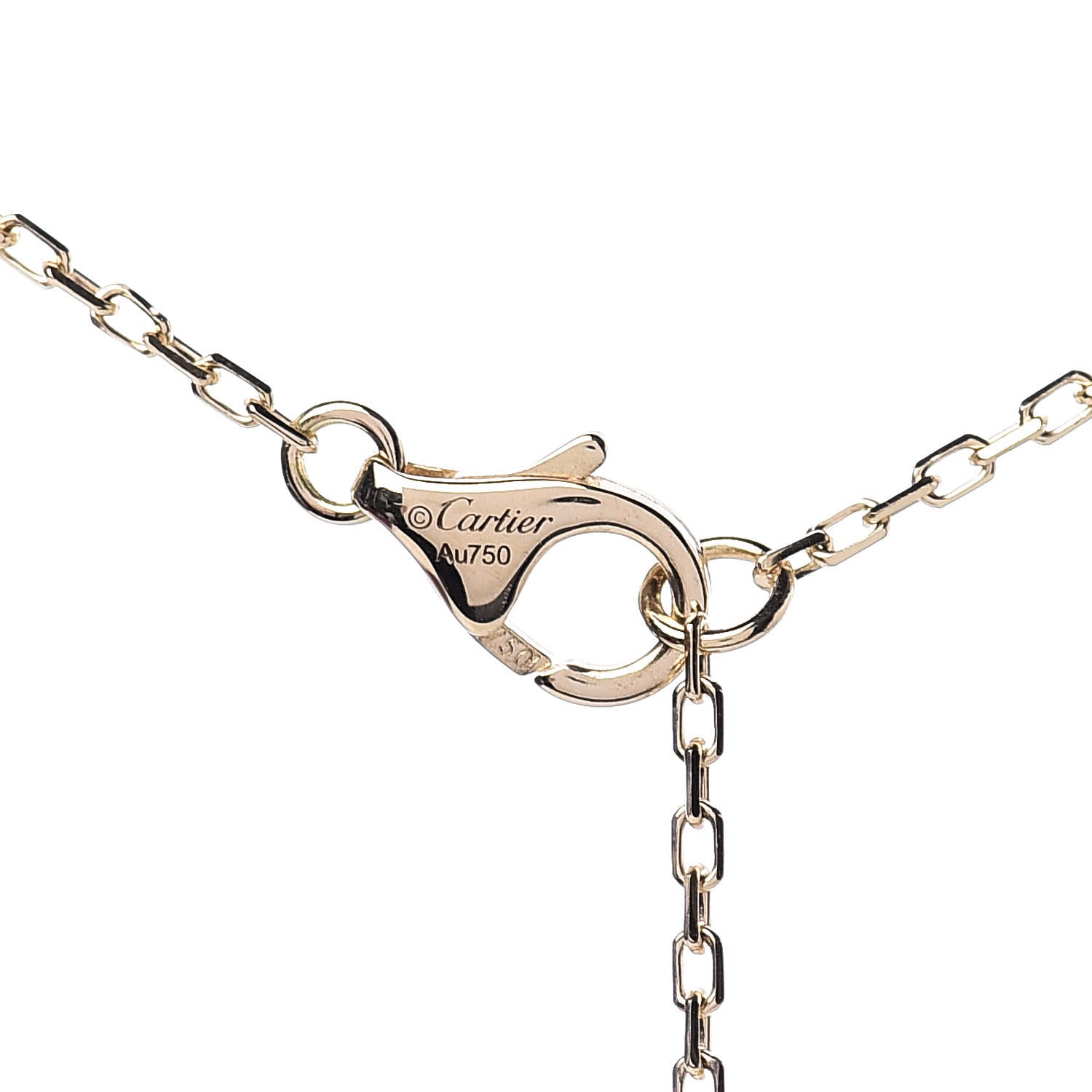 Cartier 18K Yellow Gold Diamond LM D'Amour Pendant Necklace 6 of 8