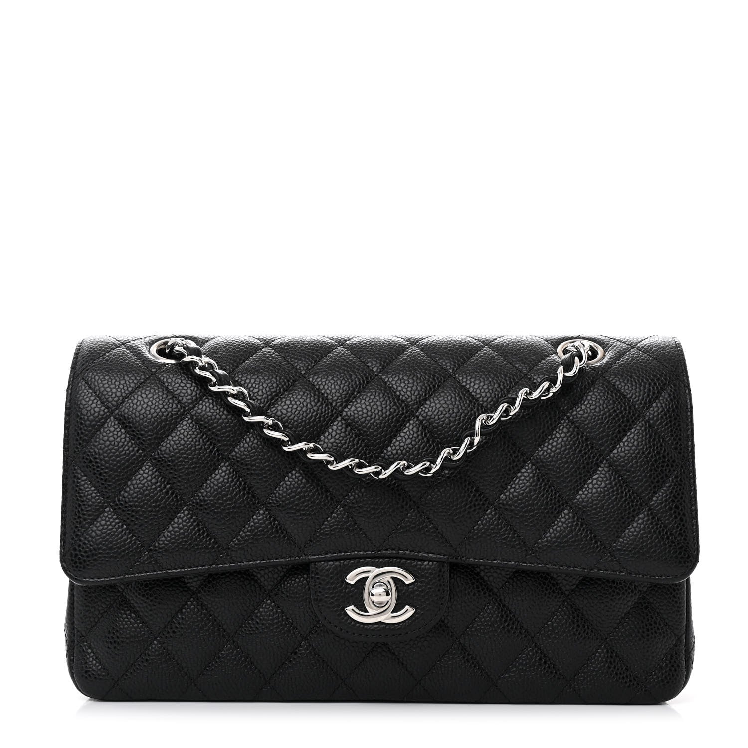 Chanel Caviar Quilted Medium Double Flap Black 1 of 11