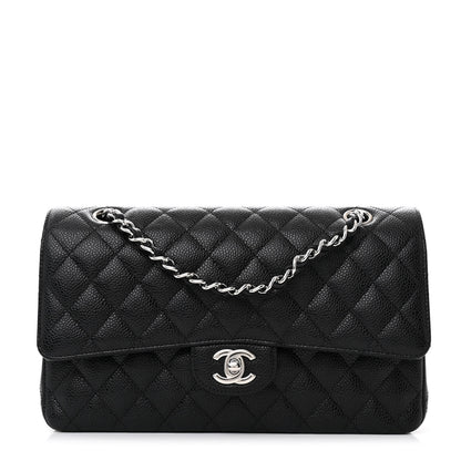 Chanel Caviar Quilted Medium Double Flap Black 1 of 11