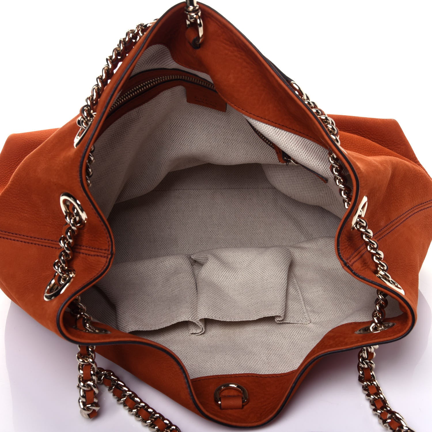 Gucci Vitello Range Medium Soho Chain Shoulder Bag Old Whisky 4 of 11