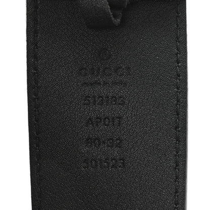 Gucci Calfskin Crystal Double G 40mm Belt 80 32 Black Multicolor 3 of 4