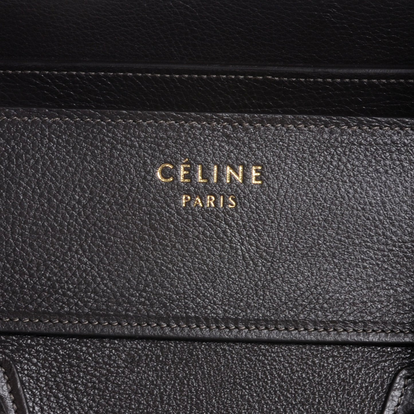 Drummed Calfskin Mini Luggage Bag Anthracite