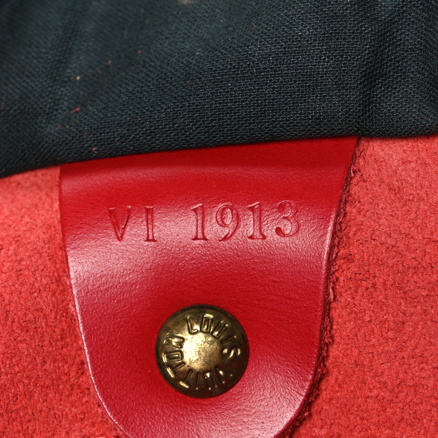 Louis Vuitton Epi Speedy 30 Castillan Red 7 of 11