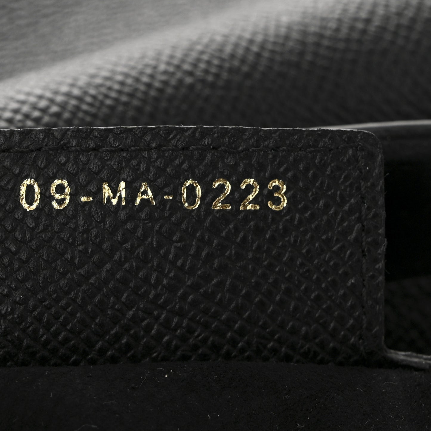 Grained Calfskin Saddle Bag Black