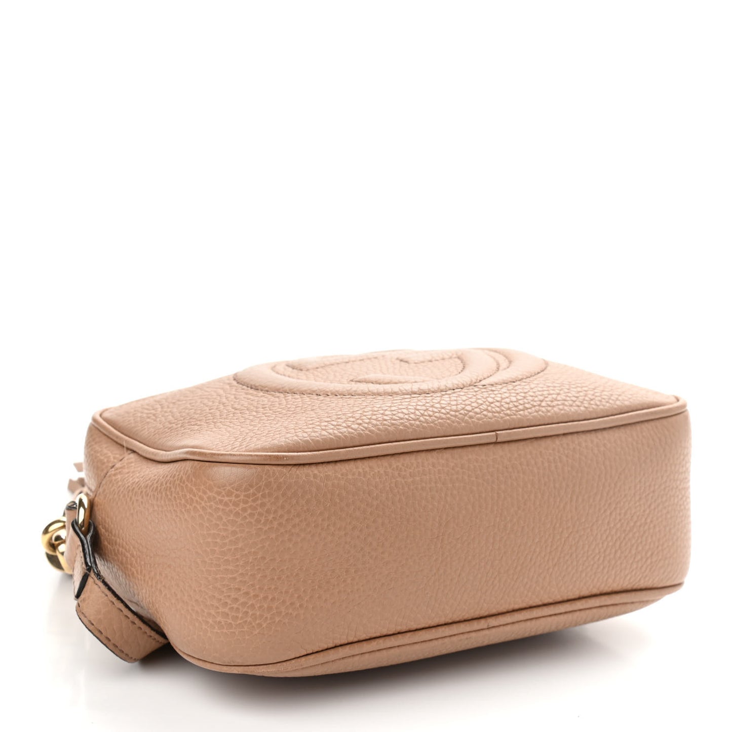 Pebbled Calfskin Small Soho Disco Bag Camelia