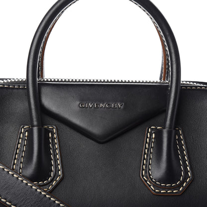 Givenchy Calfskin Contrast Topstitch Medium Antigona Black White Brown 12 of 12