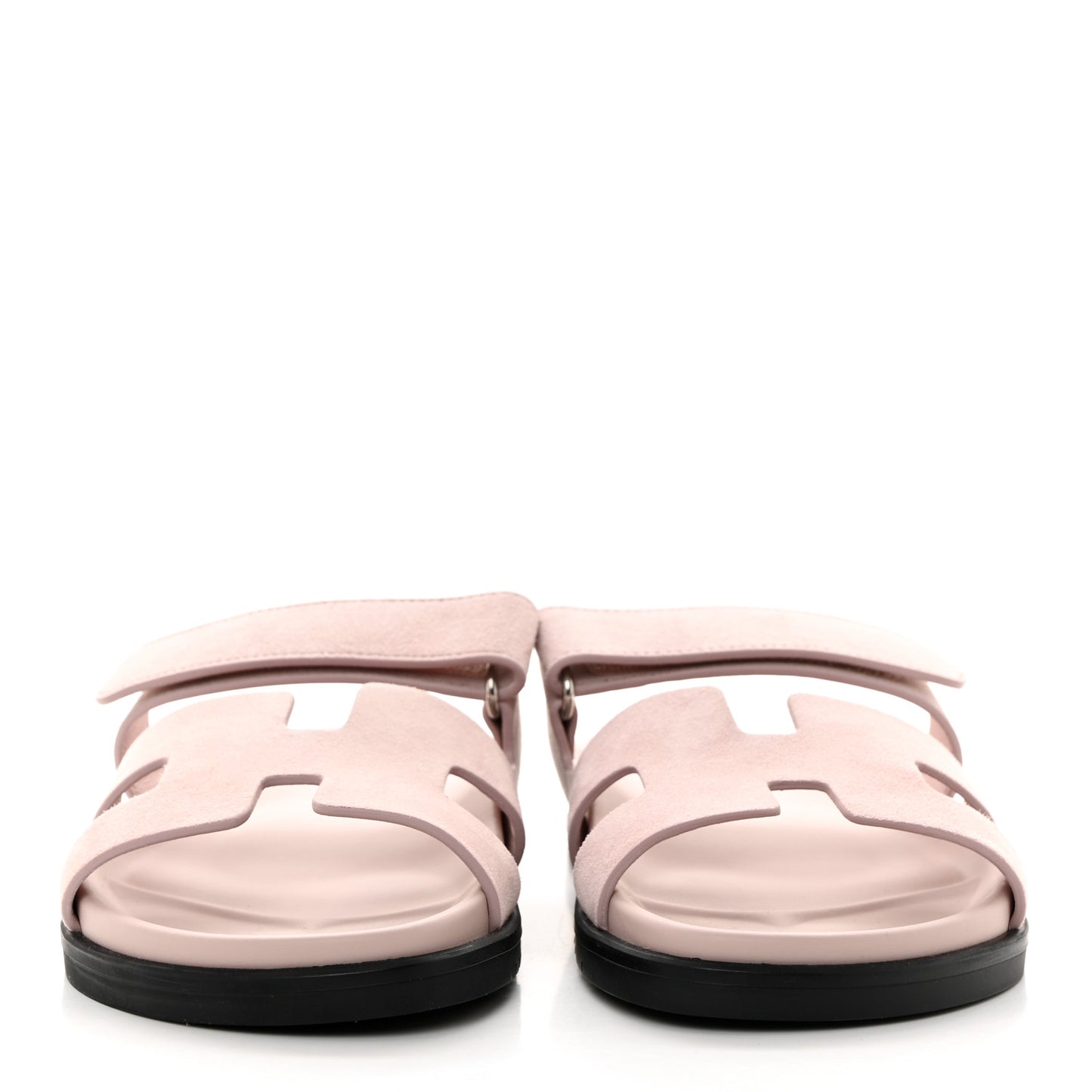 Suede Goatskin Womens Chypre Sandals 38.5 Rose Porcelaine
