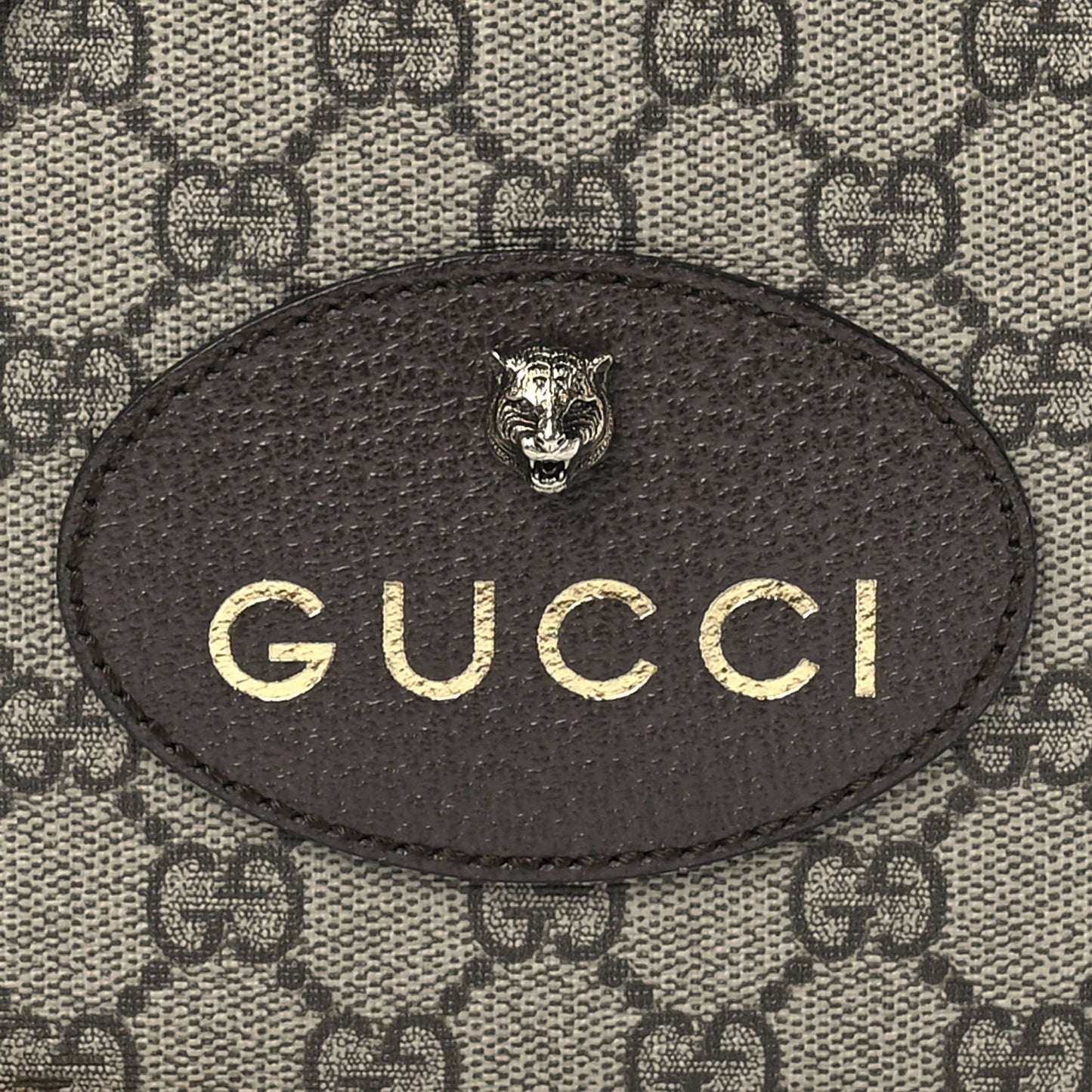GG Supreme Monogram Web Neo Vintage Shoulder Bag Beige New Acero Crop
