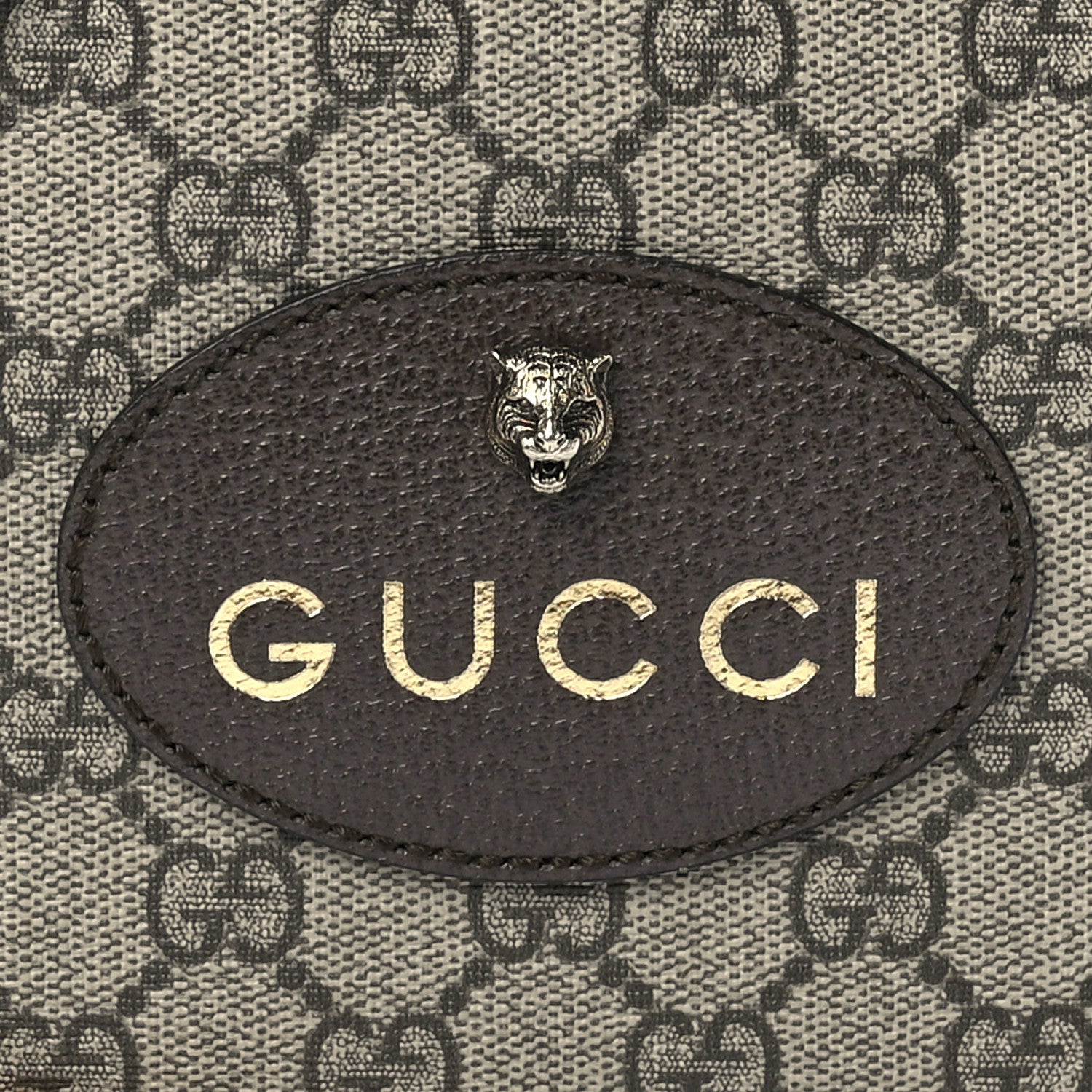 Gucci GG Supreme Monogram Web Neo Vintage Shoulder Bag Beige New Acero Crop 10 of 14