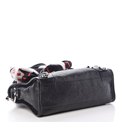 Balenciaga Agneau Classic Silver Hardware Mini S City Scarf Black 4 of 12