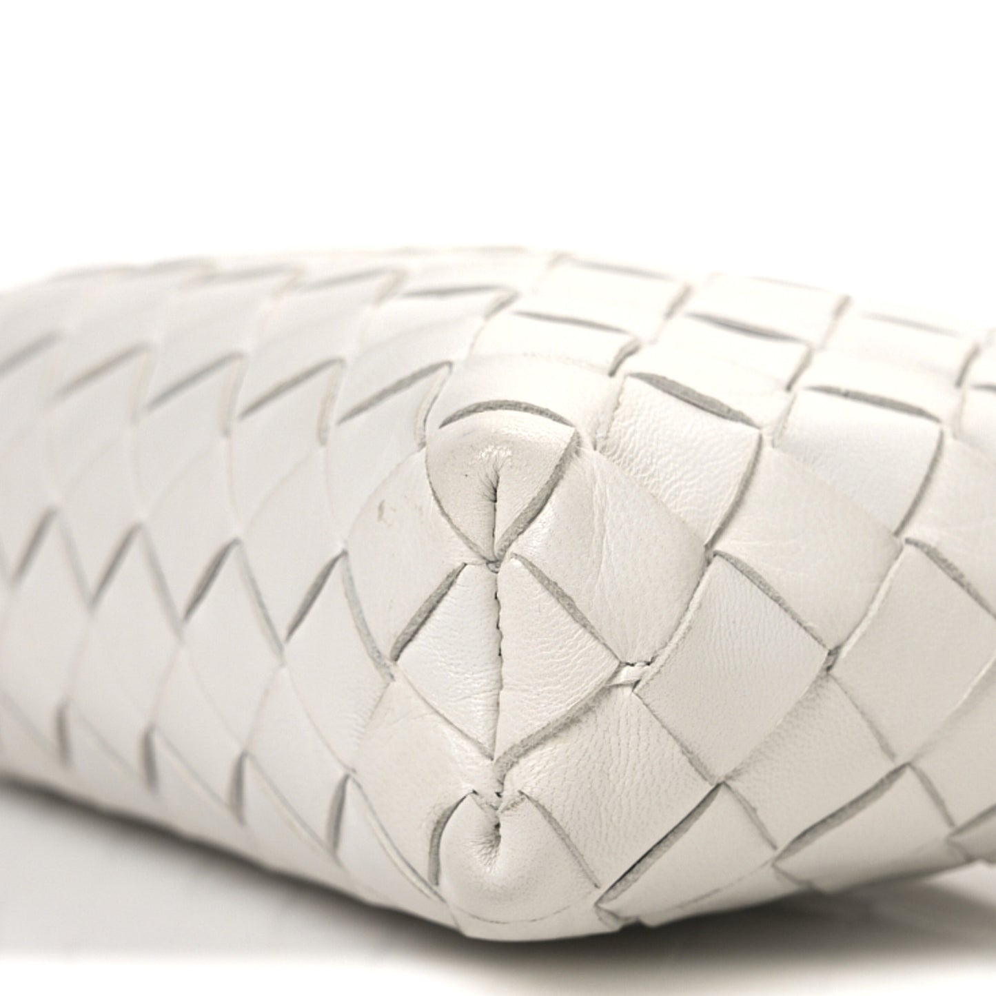Nappa Intrecciato Candy Loop Camera Bag White
