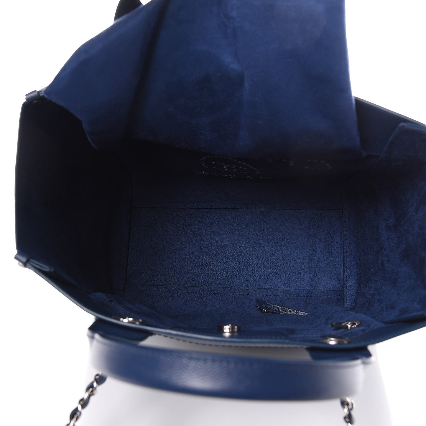 Caviar Small Studded Deauville Tote Navy