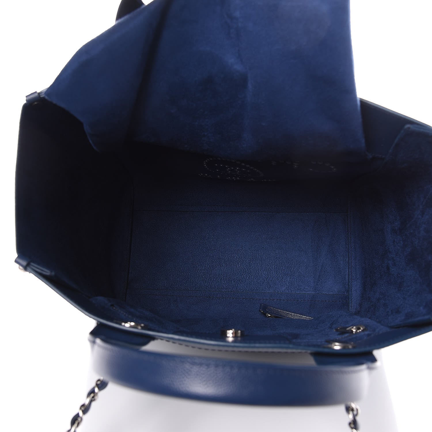 Chanel Caviar Small Studded Deauville Tote Navy 5 of 11