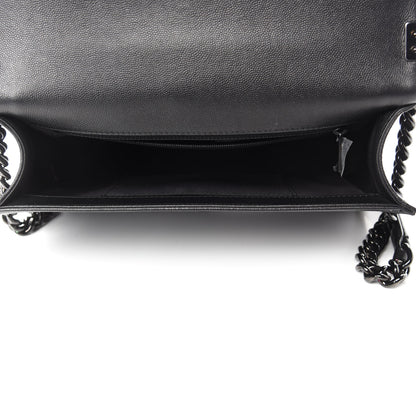 Chanel Caviar Quilted New Medium Boy Flap So Black 5 of 11