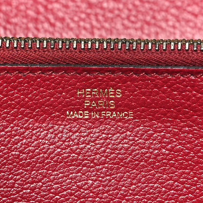 Hermes Swift Ghillies Kelly Longue Wallet Rouge Grenat 6 of 8
