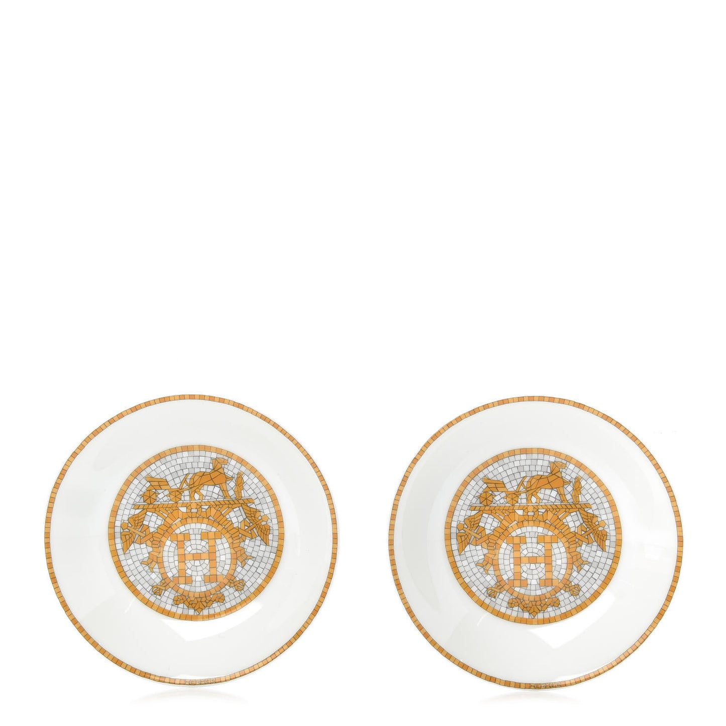 Porcelain Mosaique au 24 Soy Dish Set of 2