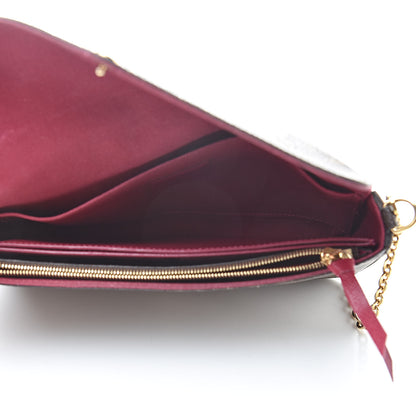 Louis Vuitton Monogram Pochette Felicie Chain Wallet Fuchsia 6 of 16