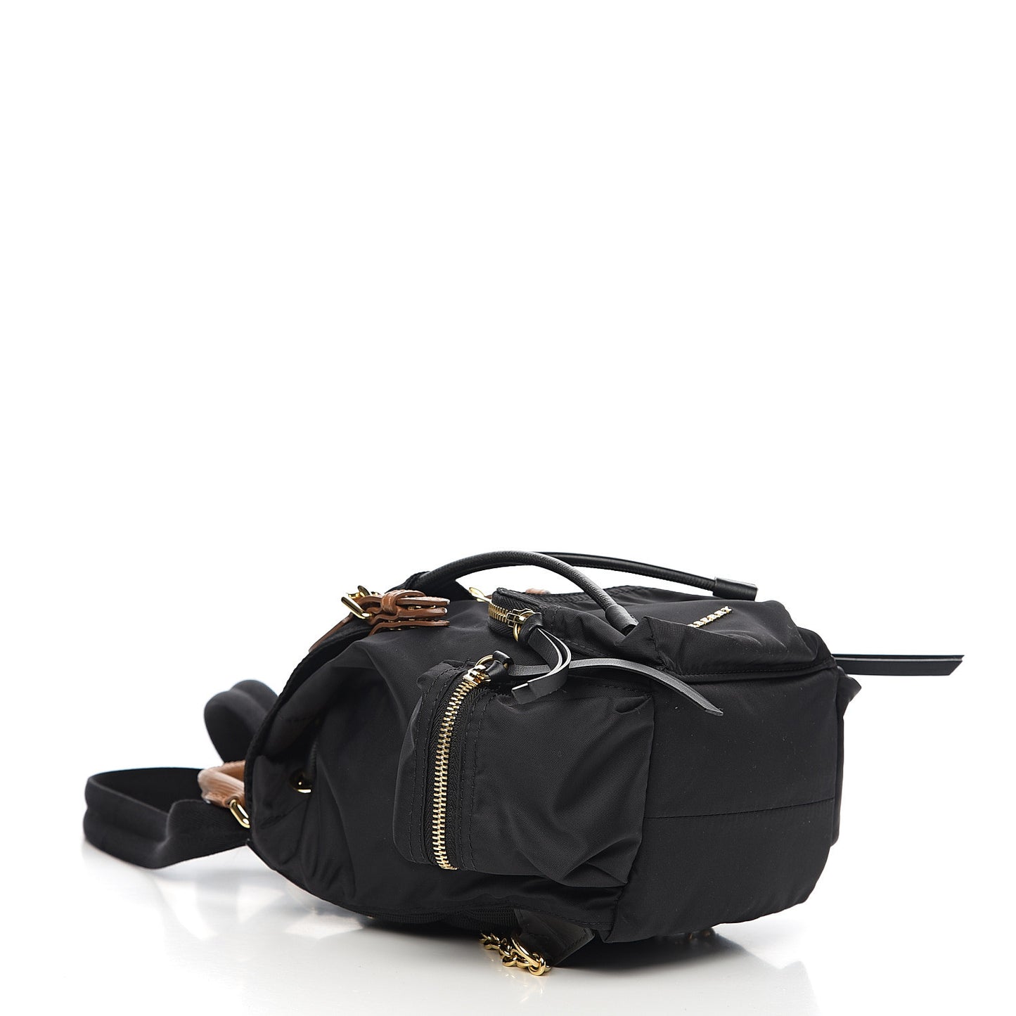 Nylon Small Rucksack Backpack Black