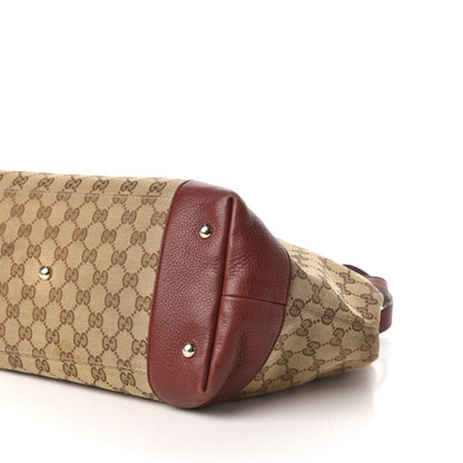 Gucci Monogram Web Medium Dressage Tote Red 10 of 11