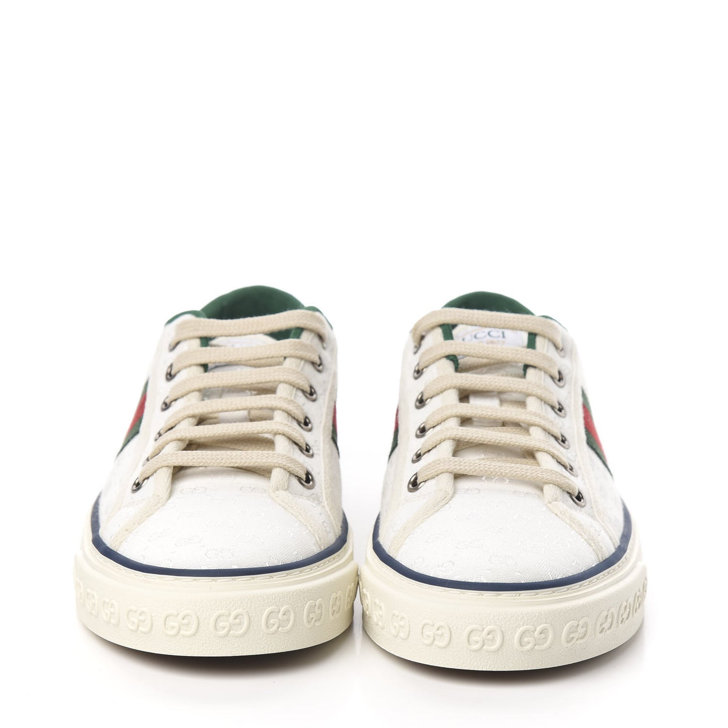 Jacquard Mini GG Monogram Web Womens 1977 Tennis Sneakers 37 White