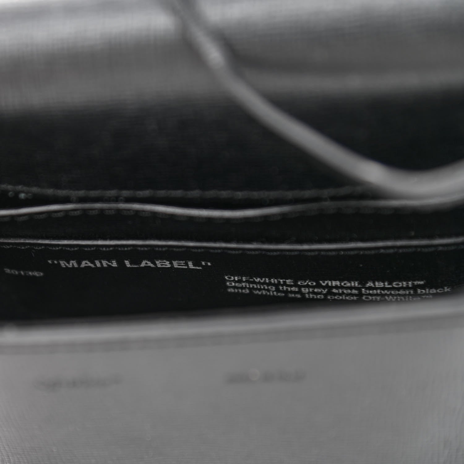 Off-White Calfskin Diag Belt Bag Black White 7 of 12