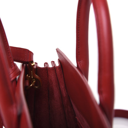 Saint Laurent Calfskin Nano Sac De Jour Lipstick Red 9 of 12