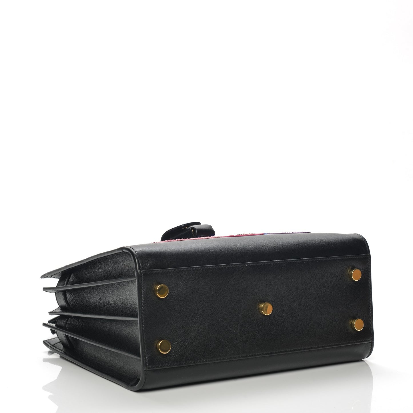 Calfskin Love Patchwork Baby Sac De Jour Black