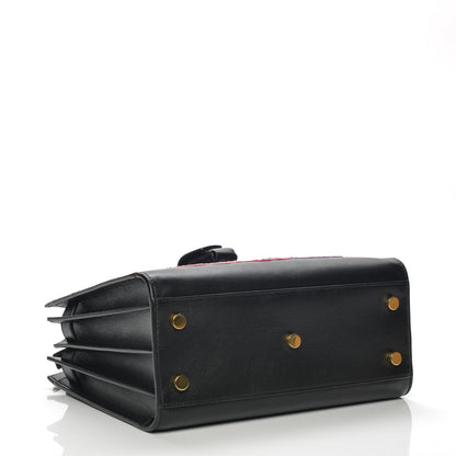 Saint Laurent Calfskin Love Patchwork Baby Sac De Jour Black 4 of 8