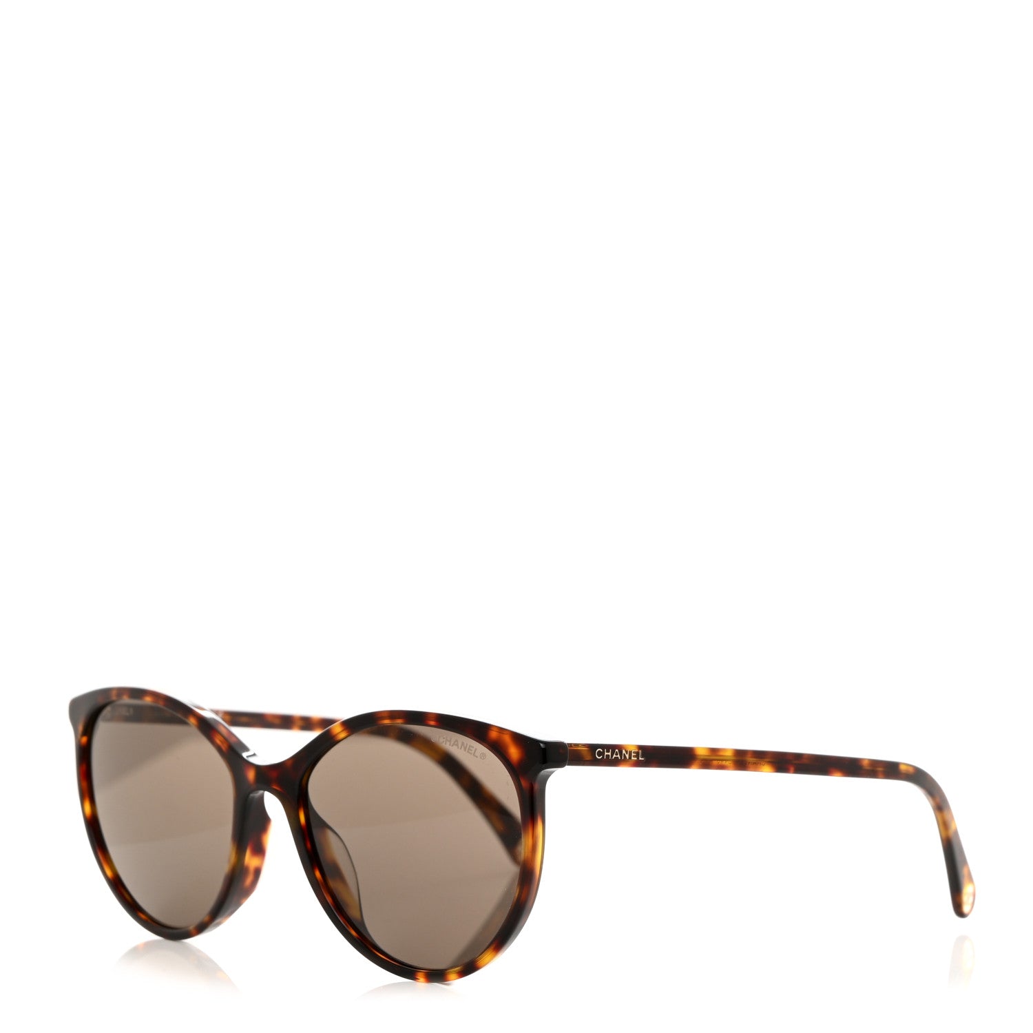 Chanel Acetate Pantos Cat Eye Sunglasses 5448-A Tortoise 1 of 8